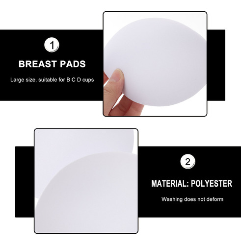 5 Pares De Almohadillas Deportivas De Poliéster Con Insertos