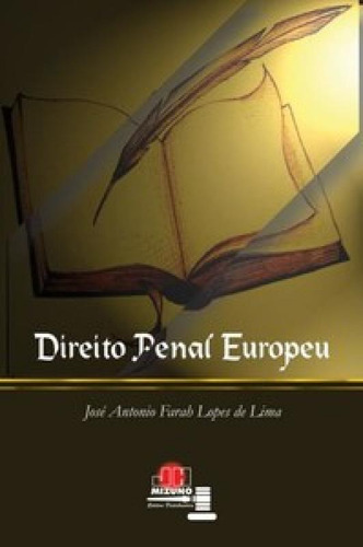 Direito Penal Europeu, De Lima De. Editora Jh Mizuno, Capa Mole Em Português