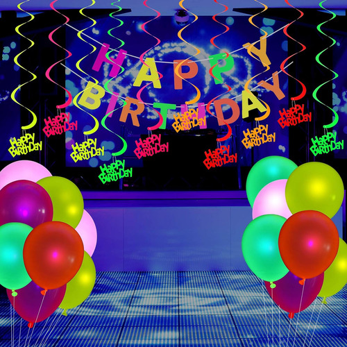 Glow Party Supplies - Juego De Suministros De Fiesta De Neón