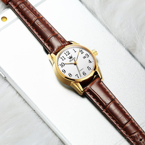 Olevs Relojes Para Mujer Cara Pequeña Patrón De Cocodrilo Bl