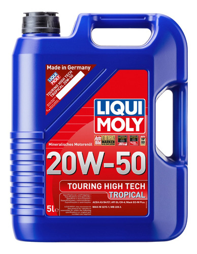 Touring Hightech 20w50 Liqui Moly Aceite Mineral Para Motor