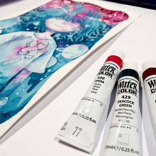 Set De 18 Acuarelas Profesionales 7.5ml Shinhan Art Watercol