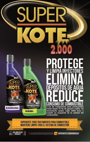 Aditivo Para Combustible Superkote 2000 - Usa Diesel Y Nafta