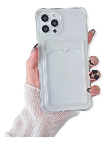 Imagen 1 de 7 de Funda Goma Porta Tarjeta Para Xiaomi + Mica Protector Fuerte
