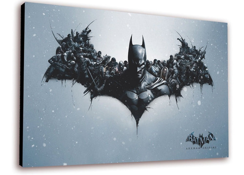 Imagen 2 de 3 de Cuadro 50x30cms Decorativo Batman Arkham Origins
