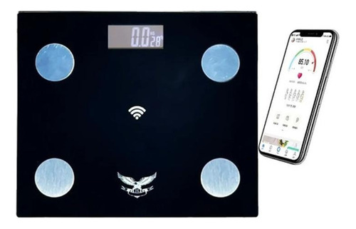 Balança Digital Bioimpedância Bluetooth - Peso E Imc - Preto