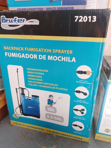 Fumigador De Mochila 20 Lts (3,5g) Brufer