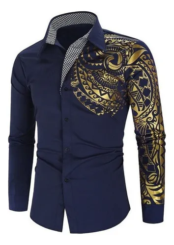 Camisa de seda hombre negra sale