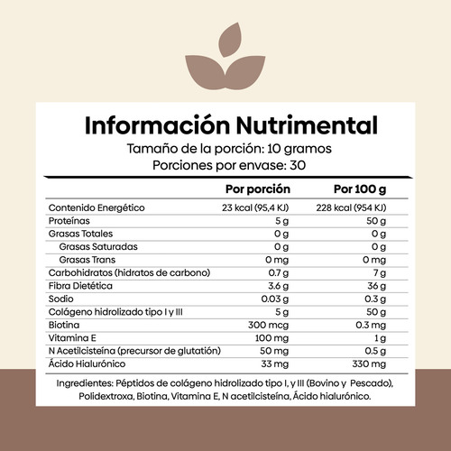 Glow Eterno Colágeno Hidrolizado Premium Laboratorios Wöhl 300g Sabor Natural