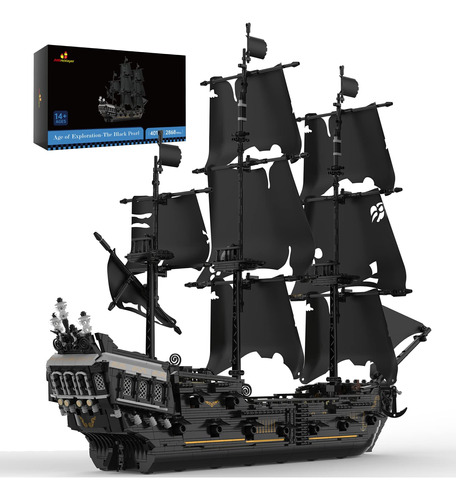 Barco Pirata Negro De Jmbricklayer Juego De Construcción De