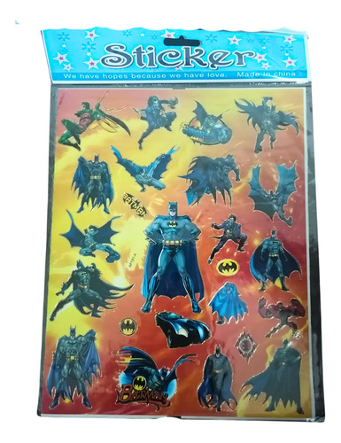 Stikers Animados Surtidos Calcomanias Personajes 13 Pcs