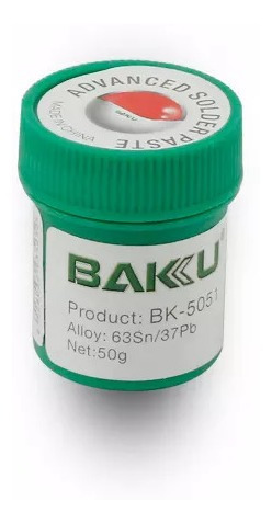 Estaño En Pasta Para Soldar Baku Bk-5051 50gr