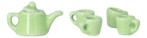 Juego De Té De Miniaturas For Casa De Muñecas, Taza De Cerá