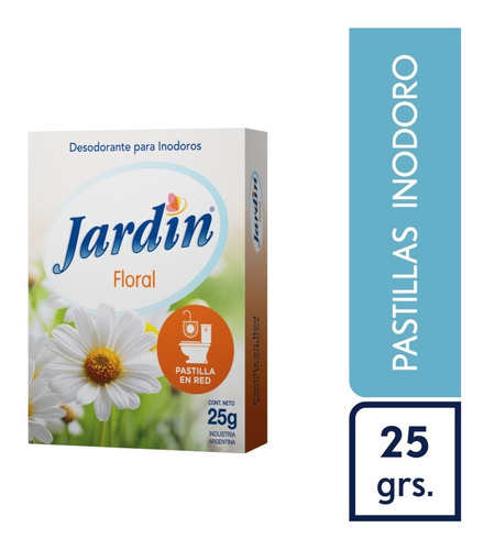 Desodorante Para Inodoros Jardin Floral Pastilla 25 Gr