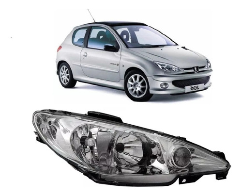 Optica Peugeot 206 2002 2003 2004 2005 2006 Xs Biparabola