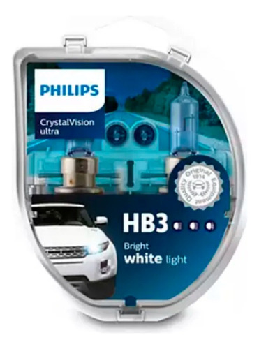 Par De Lâmpada Philips Crystal Vision Ultra Hb3 9005 + Pingo