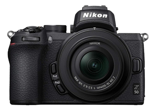  Nikon Kit Z 50 + lente 16-50mm VR + lente 50-250mm VR mirrorless cor  preto