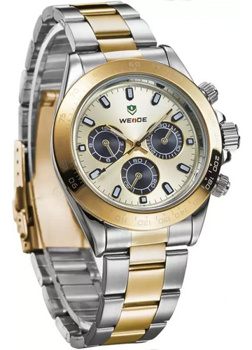 Relógio Masculino Weide Bicolor Wh3309g-1c