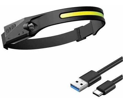 Linterna Led De Cabeza Recargable Con Usb