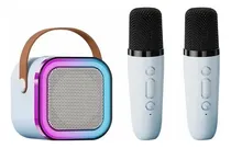 Comprar Caixa De Som Com 2 Microfone Karaokê Sem Fio Bluetooth Led 