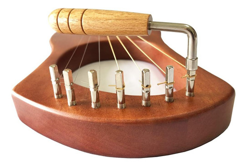 Arpa De Lira, 7 Cuerdas De Metal - Instrumento De Cuerdas Or