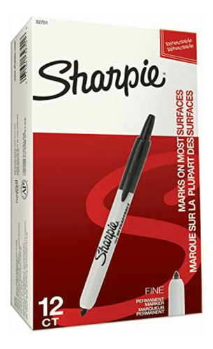 Sharpie 32707 Marcadores Permanentes Retráctiles, Fine