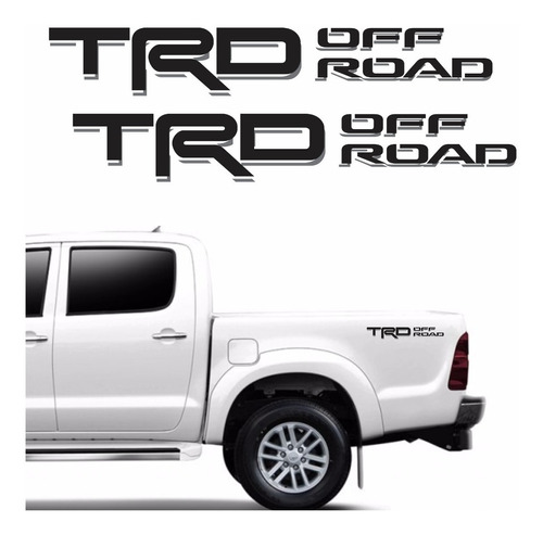 Adesivos Compatível Laterais Hilux Trd Off Road Preto R119