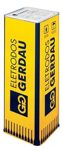 Eletrodo Para Solda Gerdau 6013 Amarelo - 25mm De Diâmetro X 30cm  De Comprimento 20kg Por 1050 Unidades
