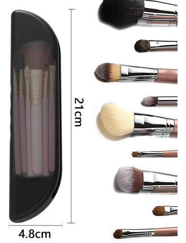 2 Soportes Portátiles Para Brochas De Maquillaje, Estuche