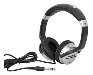 Numark Hf125 Auriculares con cable de 1,5 m y conector P2 o P10 color negro plateado