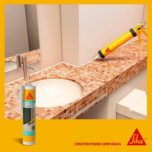 Sellador De Silicona Sikasil C - - 280cc Color Blanco