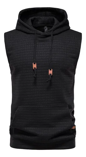 comprar Sudadera Con Capucha Lisa For Hombre, Sin Mangas, Sin Manga