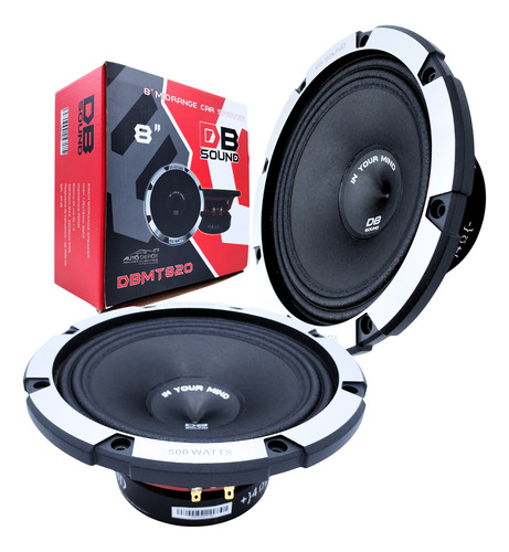 Par De Medios Rangos 8 PuLG 500w Max Db Sound Master Dbmt820