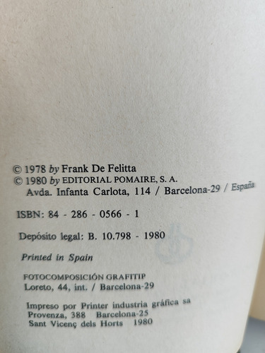 El Ente. Frank De Felitta (Usado)