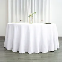 Comprar Mantel Redondo 3m Diametro Color Blanco. Fiesta Eventos.