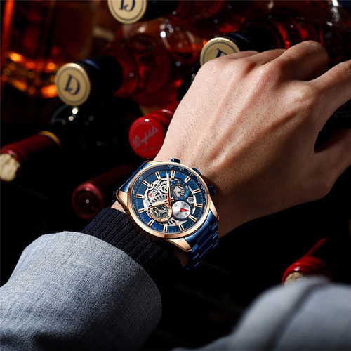Reloj De Cuarzo Curren 8391 Con Correa De Acero Para Hombre