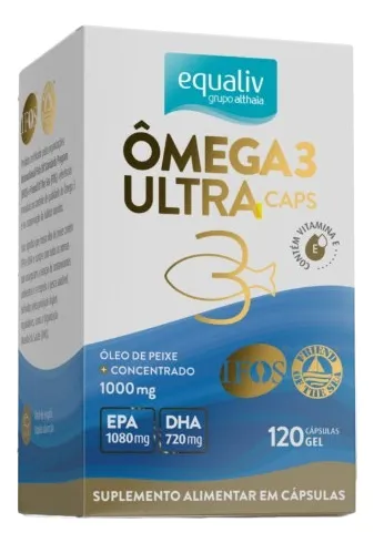 comprar Ômega 3 Ultra Caps 1000mg - Concentrado 120 Caps - Equaliv