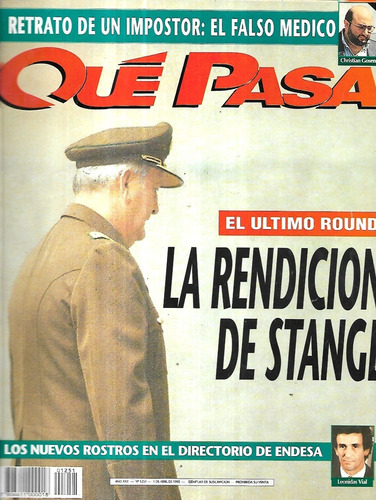 Revista Qué Pasa 1251 / 1 Abril 1995 / Rendición Stange