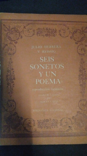 Seis Sonetos Y Un Poema / Julio Herrera Y Reissig 