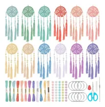 Comprar Kit De Crochet Mini Atrapasueños Infuniy 12set Diy 6 Pulgada