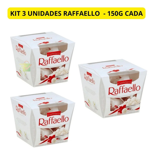 Kit 3 Raffaello Bombom Coco E Amendoa Original Ferrero - Nfe