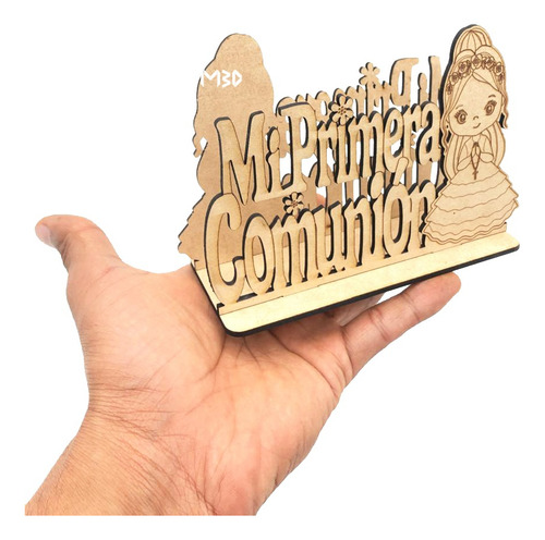 Servilletero Para Primera Comunión (10 Pzas) Mdf Niña