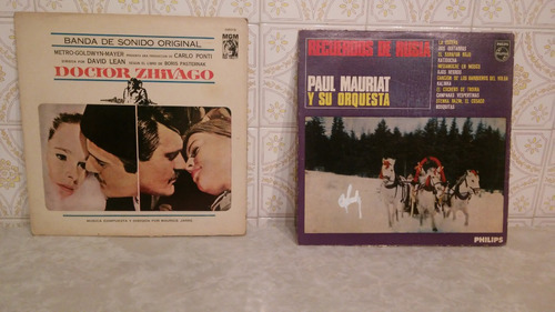 Discos De Pasta De  Doctor Zhivago  Y  Paul Mauriat