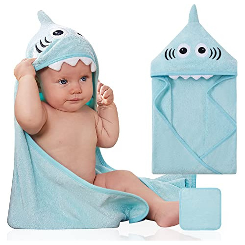 Organic Bamboo Hooded Towel  Soft Large Towel With Anim...