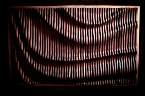 Mural Parametrico Royal Arte De Pared Royal Marrón Oscuro