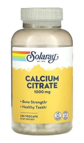 Solaray Citrato De Calcio Calcium Citrate 1000mg 240caps