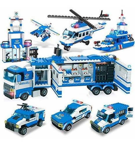 City Police, City Station Building Sets, 8 En 1 Mobile Comma