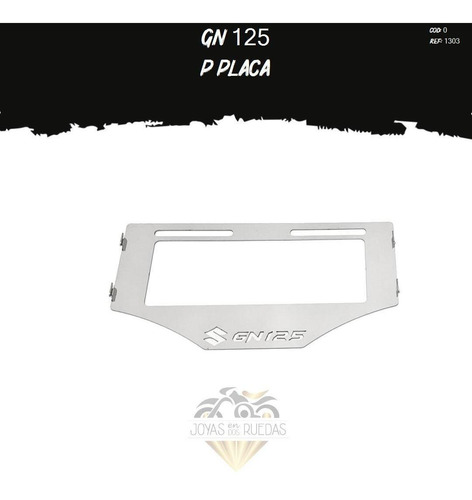 Porta Placa Partes Lujo Moto Gn 125