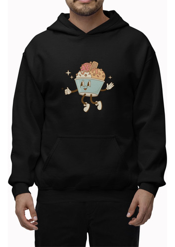 Sudadera Helado Animado Hoodie Heladeros Carita Pop