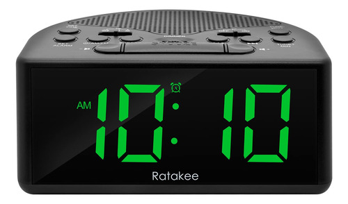 Ratakee Radio Despertador Digital Para Dormitorio Con Radio